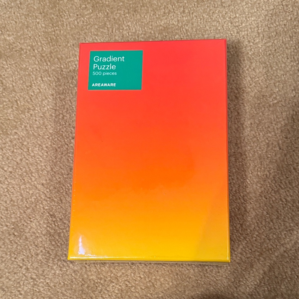 Gradient Puzzle - Red and Yellow